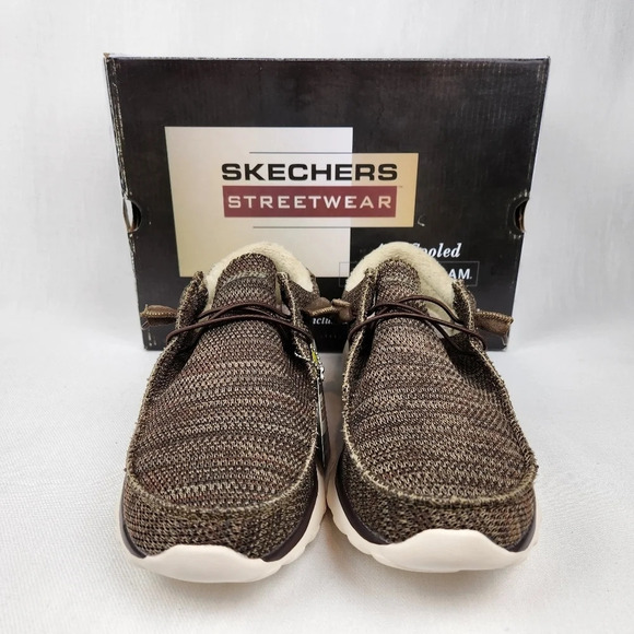 Skechers Faux Fur Lined Casual Loafers - Picture 3 of 9